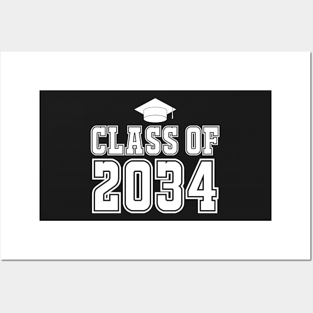 Class Of 2034 Graduation for Kids and Parents Wall Art by CasperX10